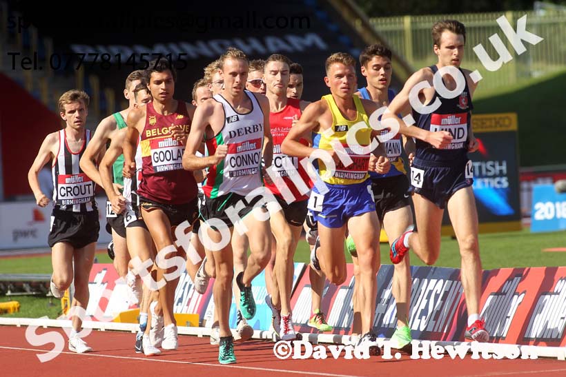 Mens 5000 metres, 2019 Muller British Championships, Alexander Stadium, Birmingham. Photo: David T. Hewitson/Sports for All Pics